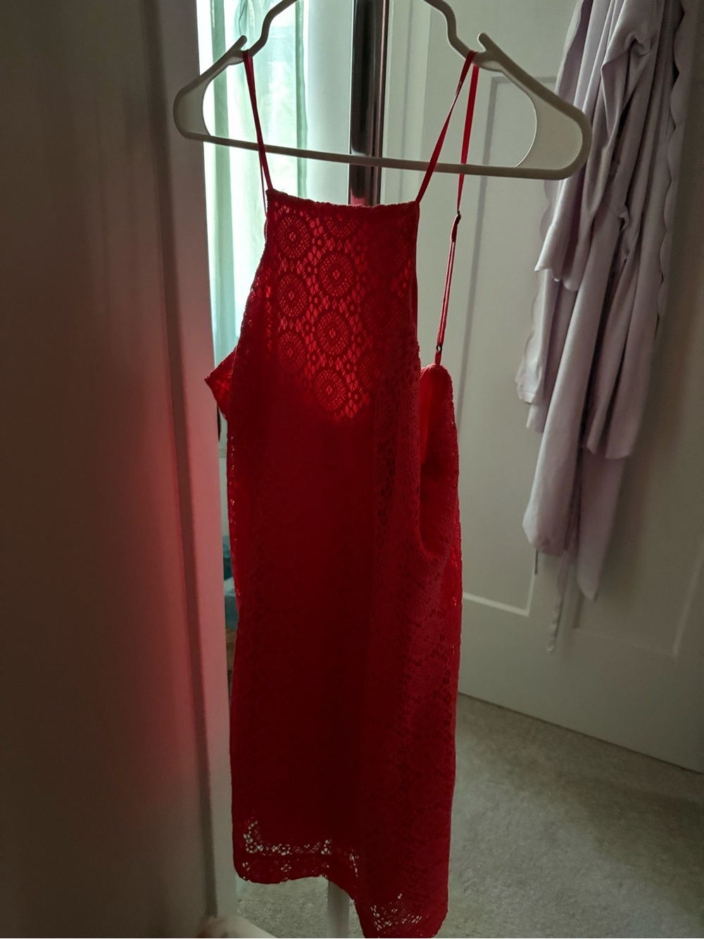 Lilly Pulitzer Coral Lace Mini Dress